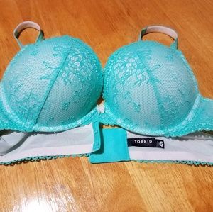 Torrid turquoise pushup bra